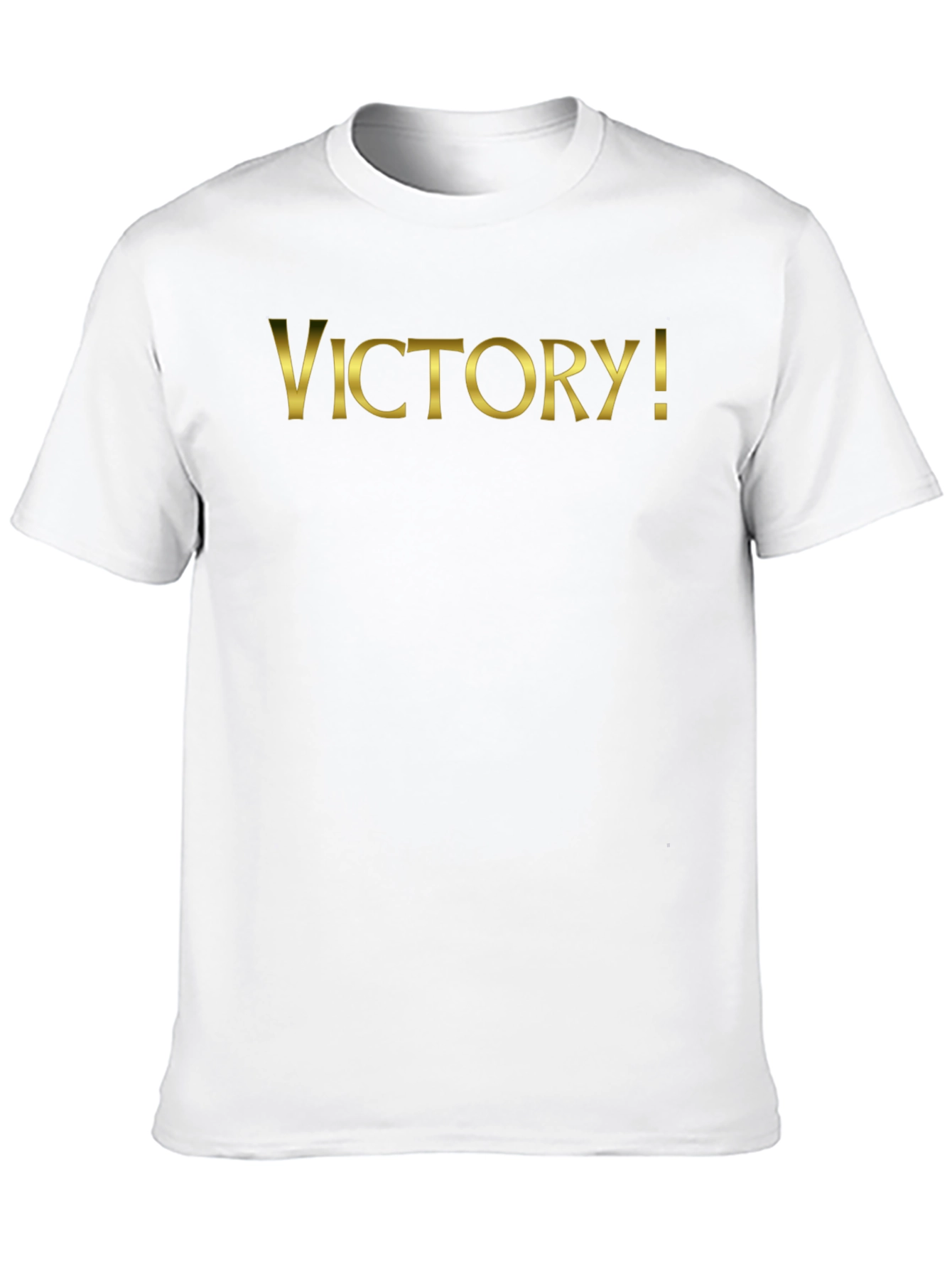 Victory! T-Shirt - Gold Lettering on Black