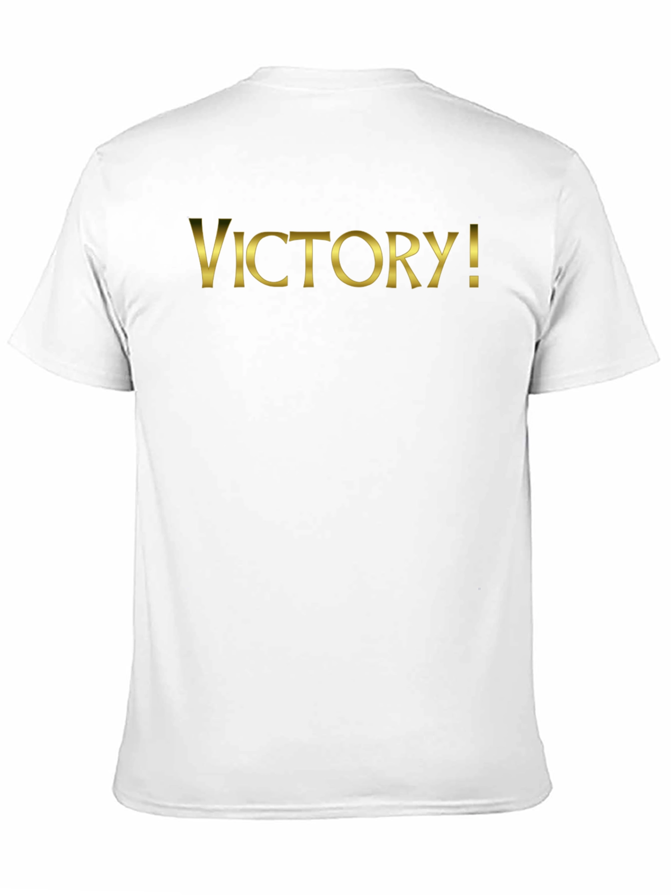 Victory! T-Shirt - Gold Lettering on Black