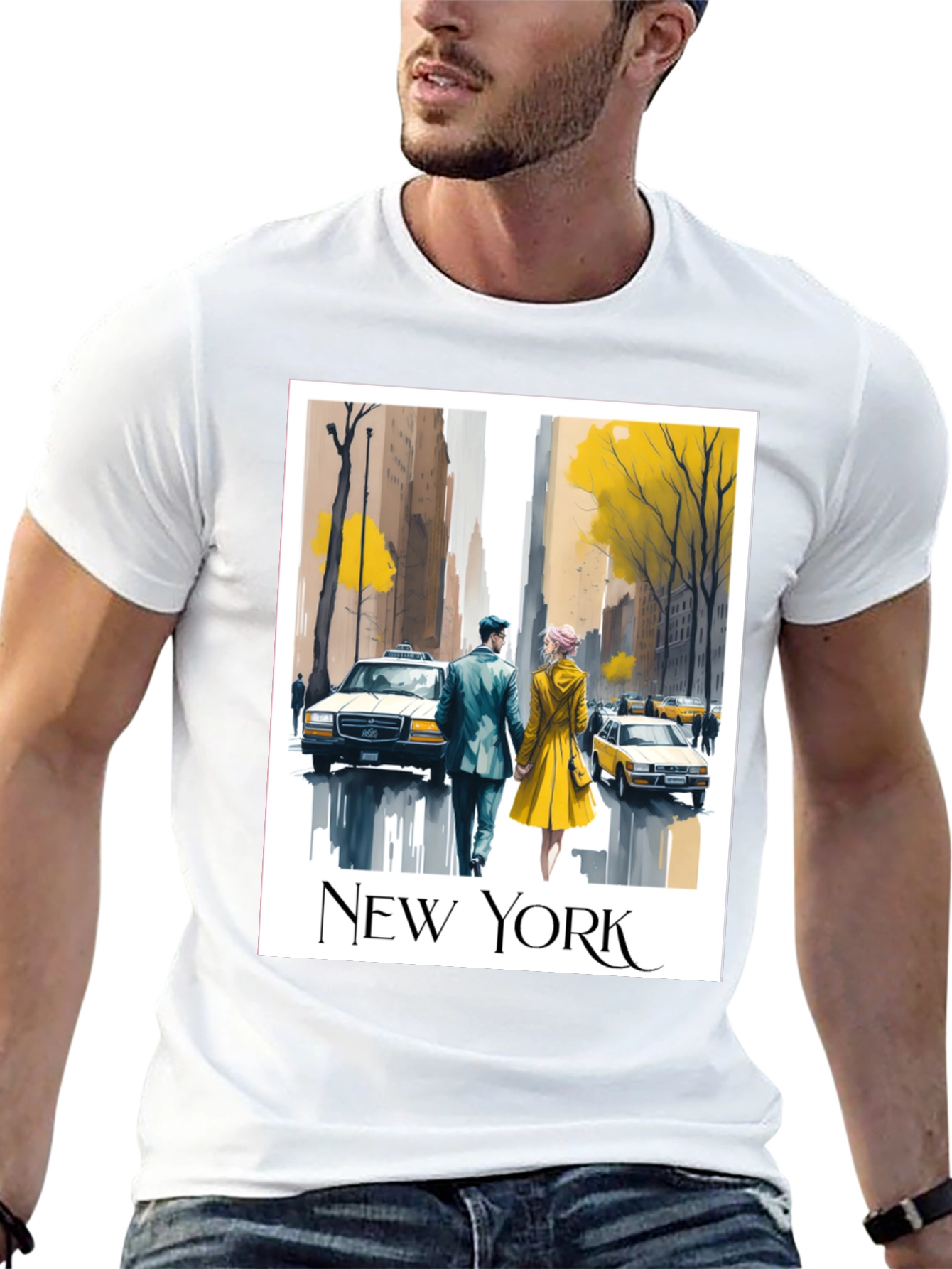 New York City Romance Graphic T-Shirt