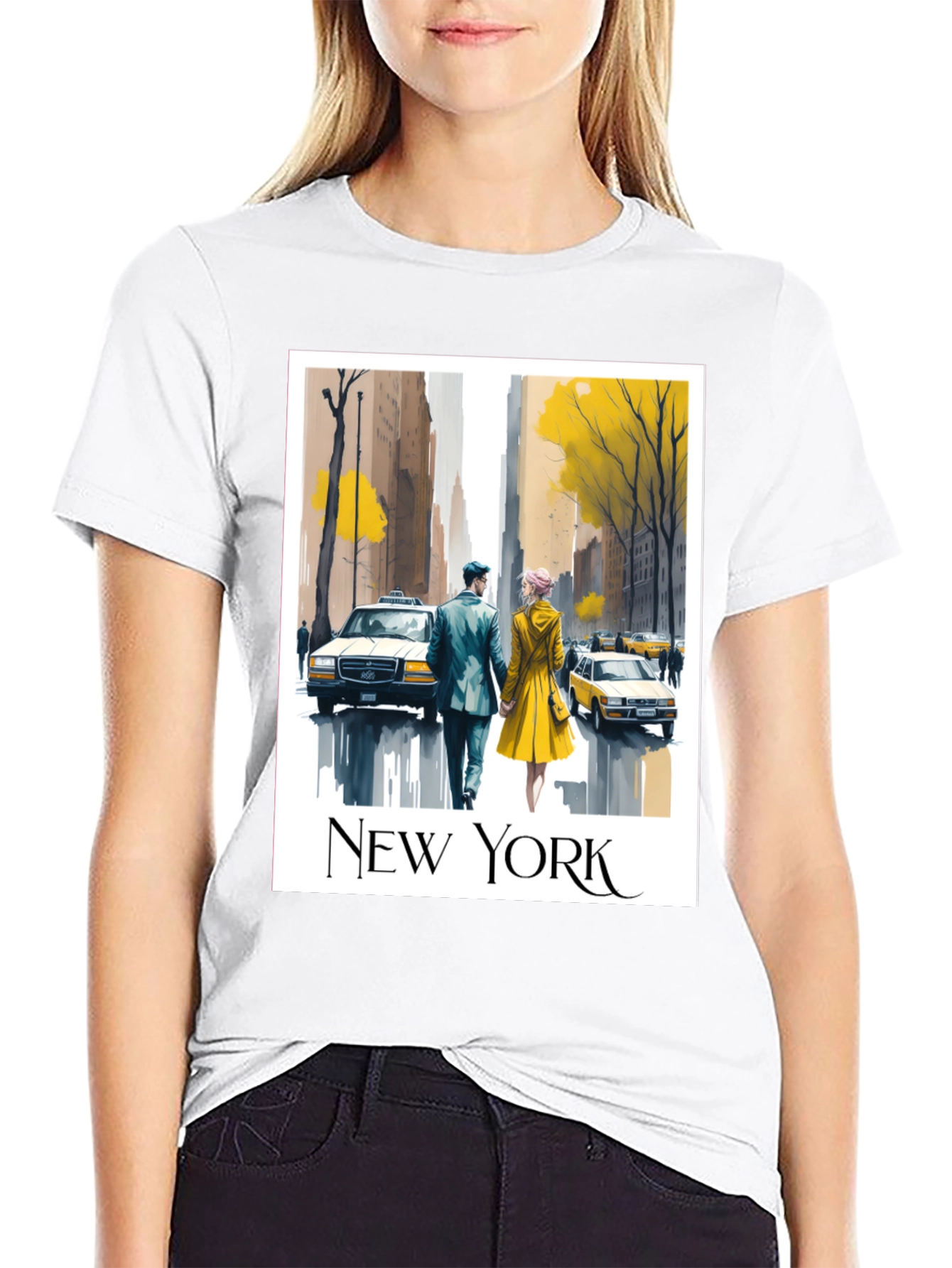 New York City Romance Graphic T-Shirt