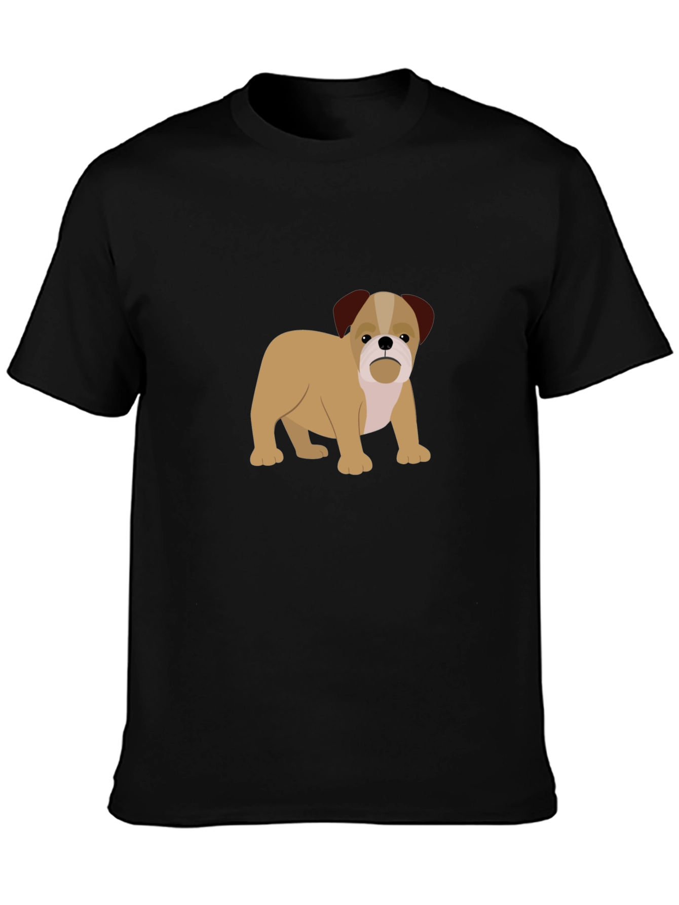 Bulldog Graphic Black T-Shirt
