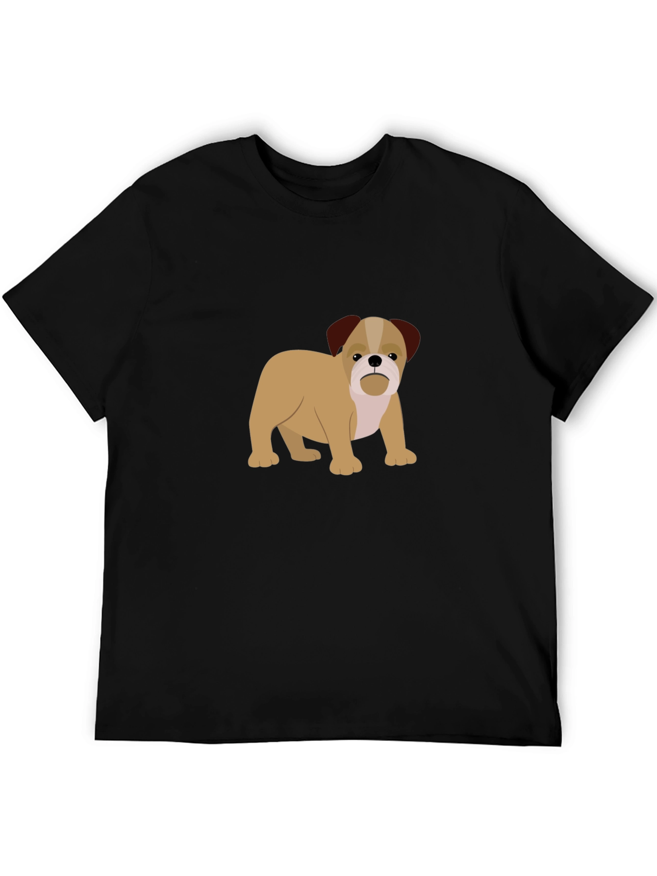 Bulldog Graphic Black T-Shirt