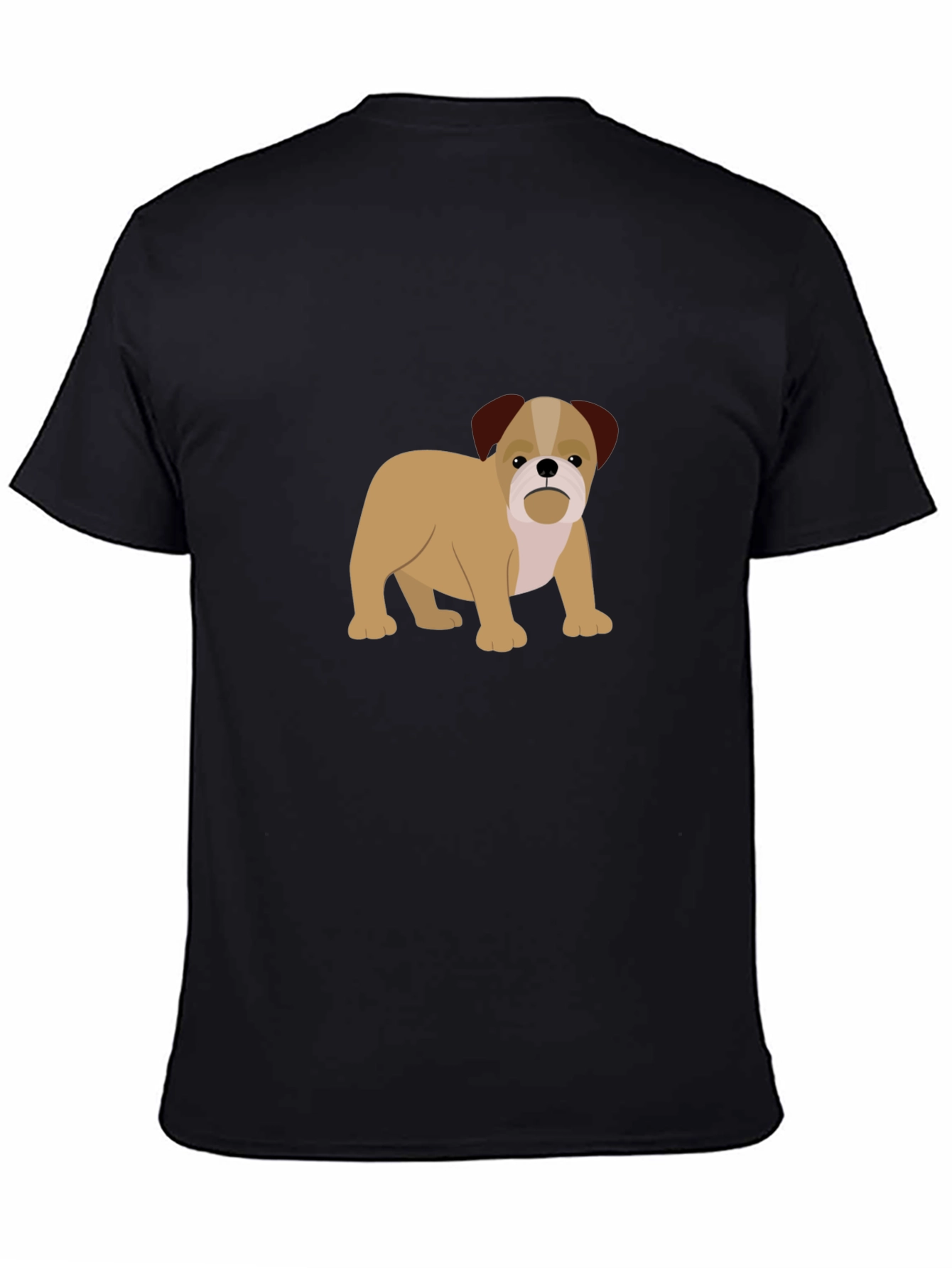 Bulldog Graphic Black T-Shirt