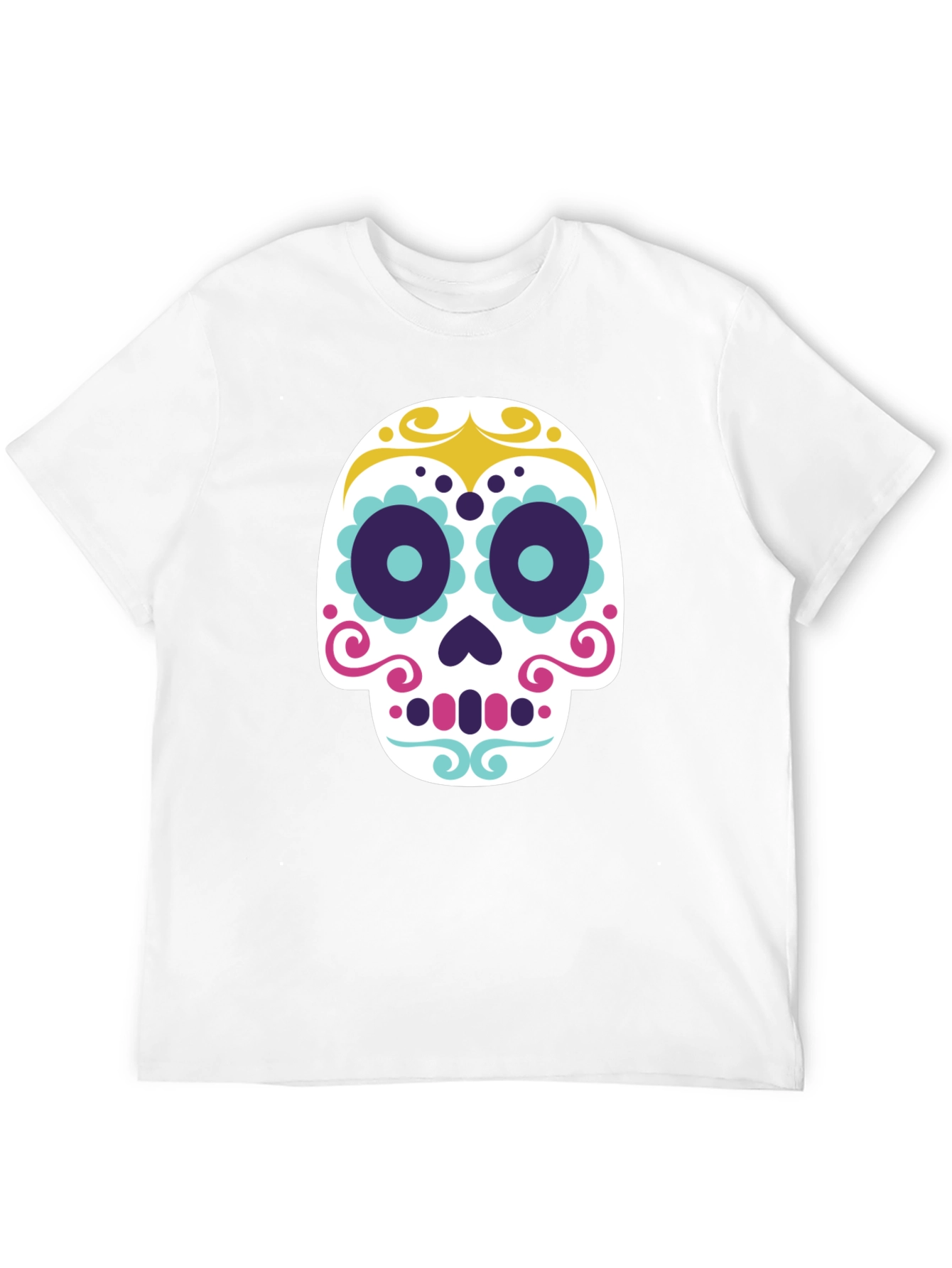 Sugar Skull Graphic Tee - Mens Black T-Shirt