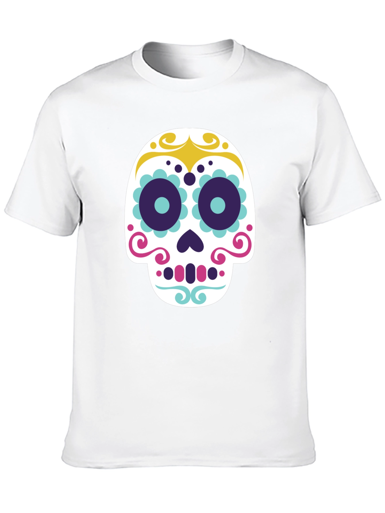 Sugar Skull Graphic Tee - Mens Black T-Shirt