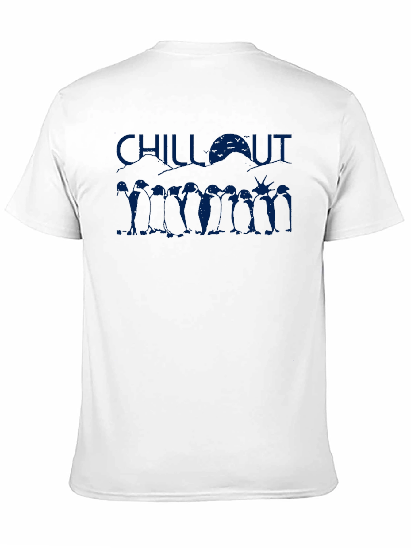 Chill Out Penguin Graphic Tee - Classic Black T-Shirt