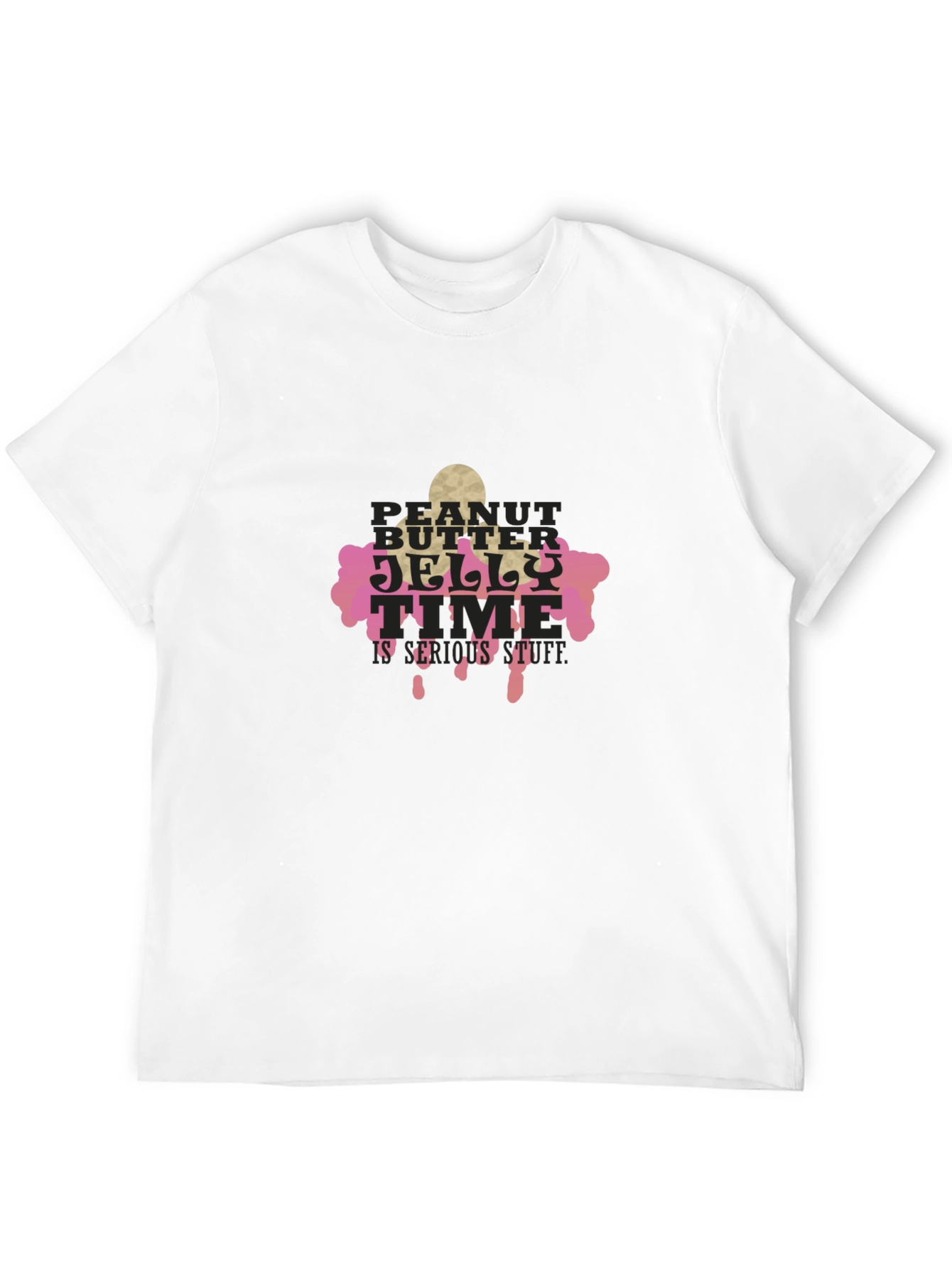 Peanut Butter Jelly Time Black T-Shirt