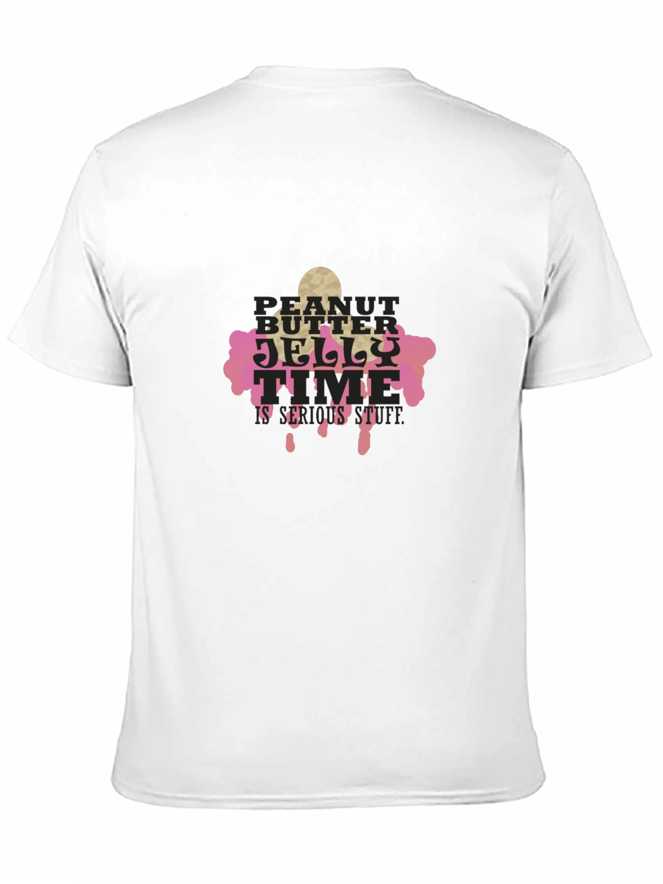 Peanut Butter Jelly Time Black T-Shirt