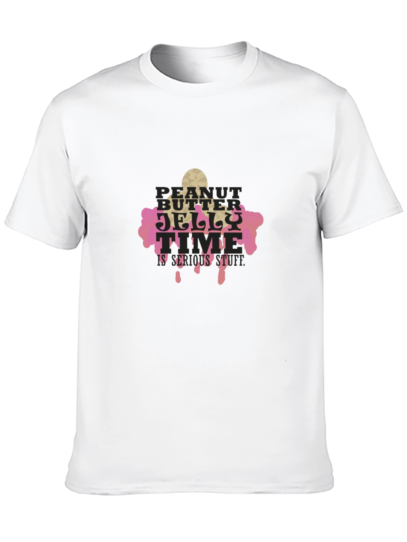 Peanut Butter Jelly Time Black T-Shirt