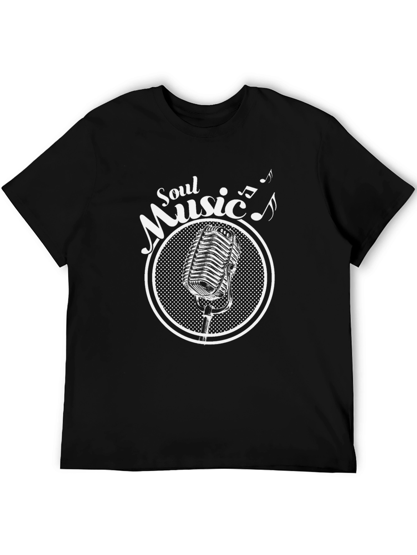 Soul Music Microphone Graphic T-Shirt