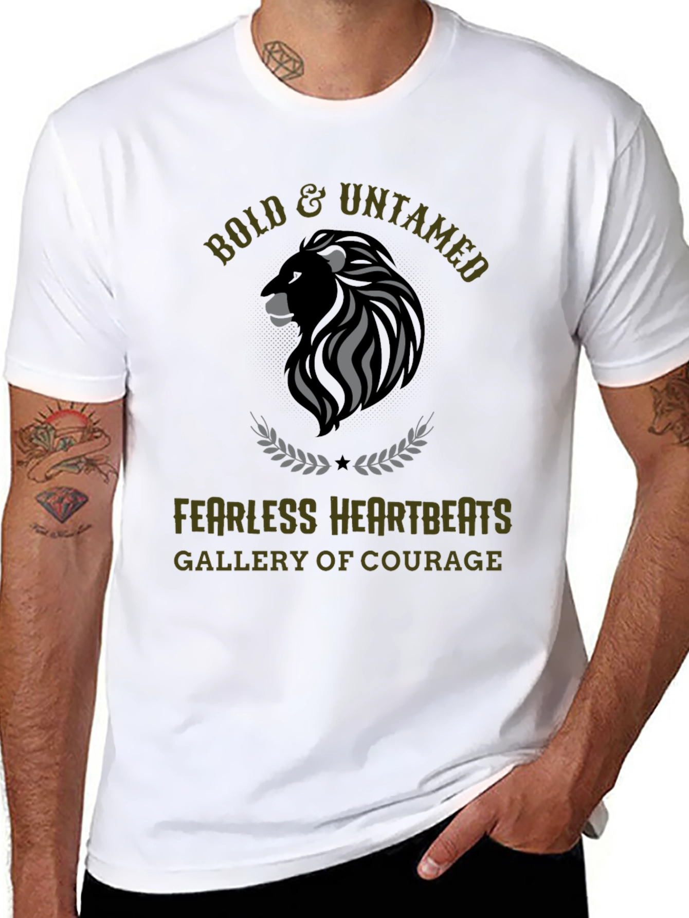 Bold & Untamed Graphic Tee - Fearless Courage