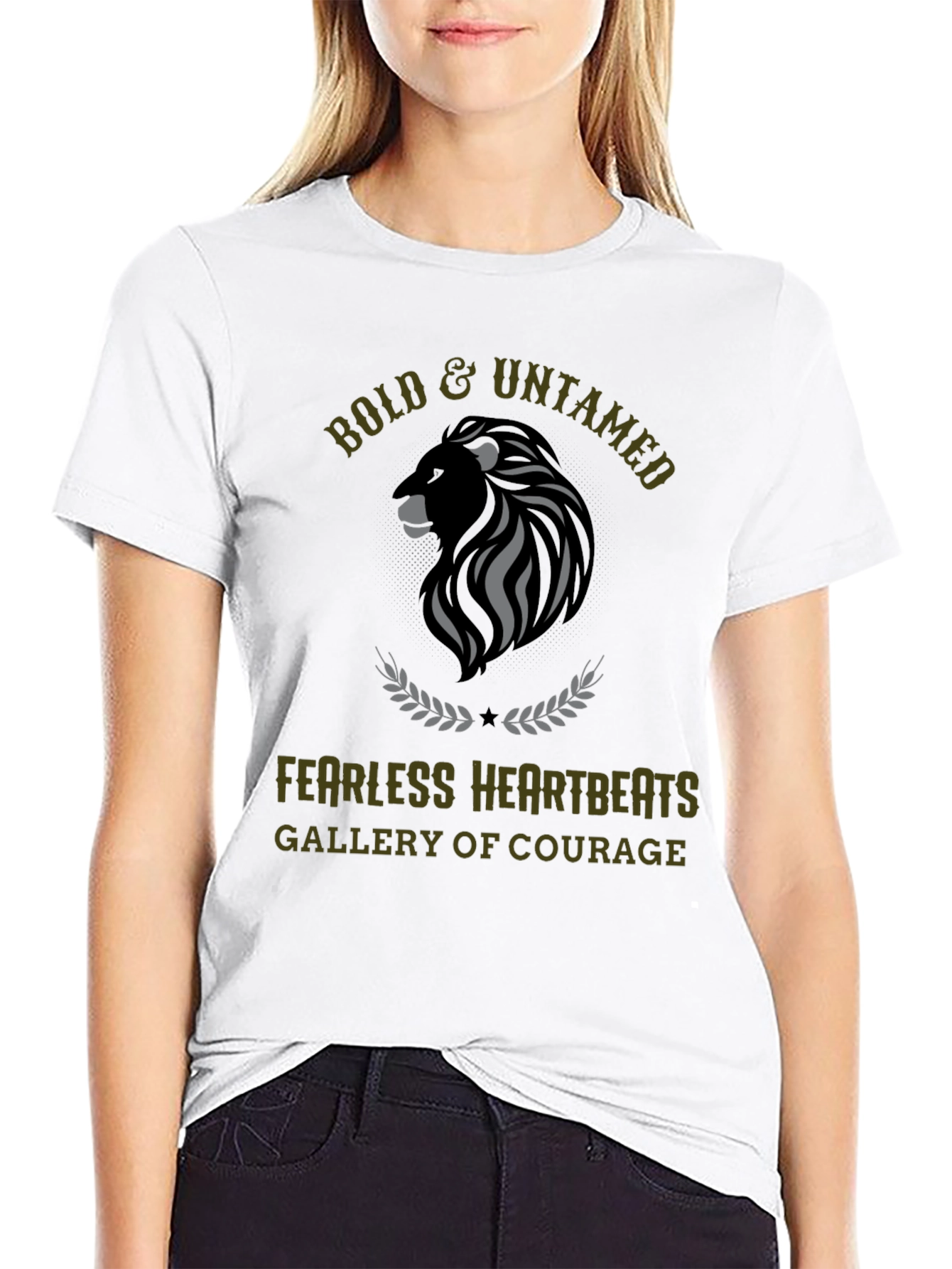 Bold & Untamed Graphic Tee - Fearless Courage