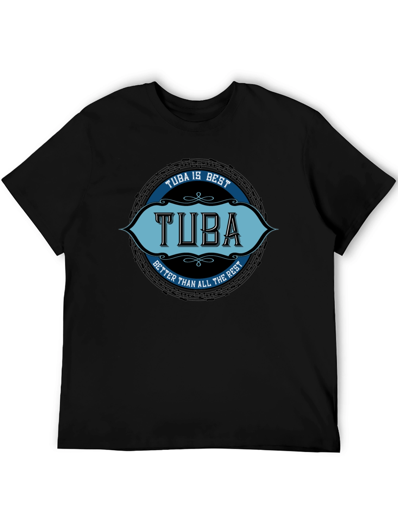 Tuba is Best Black T-Shirt