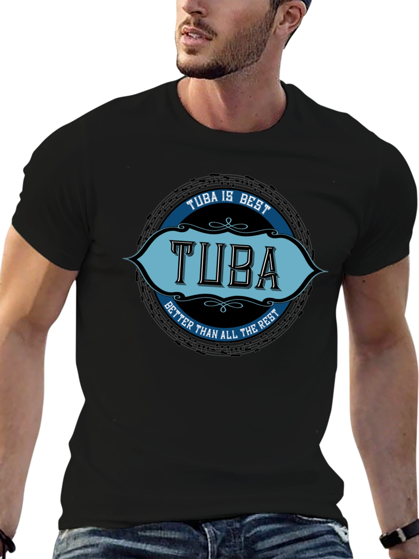 Tuba is Best Black T-Shirt