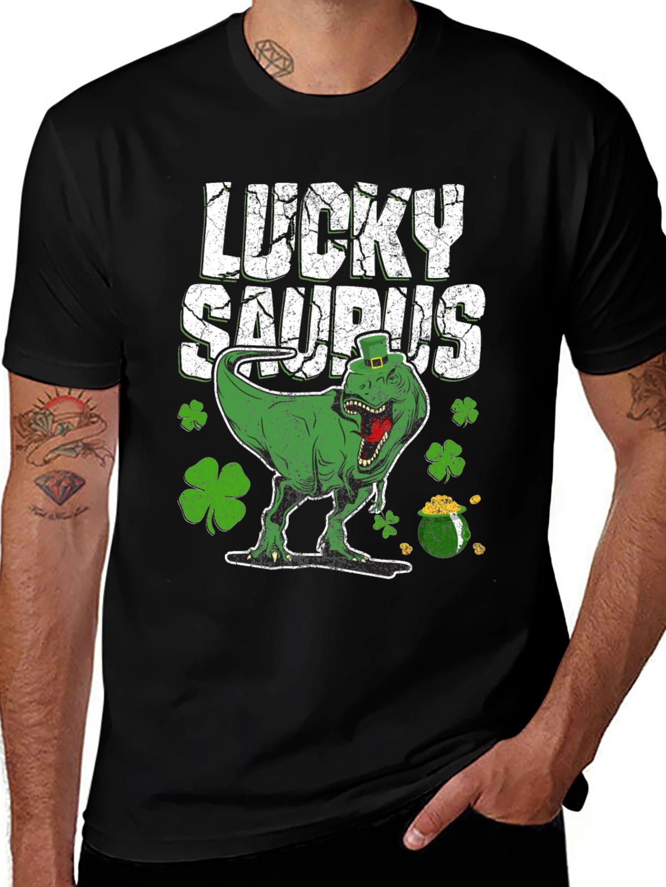 Lucky Saurus St. Patricks Day T-Shirt