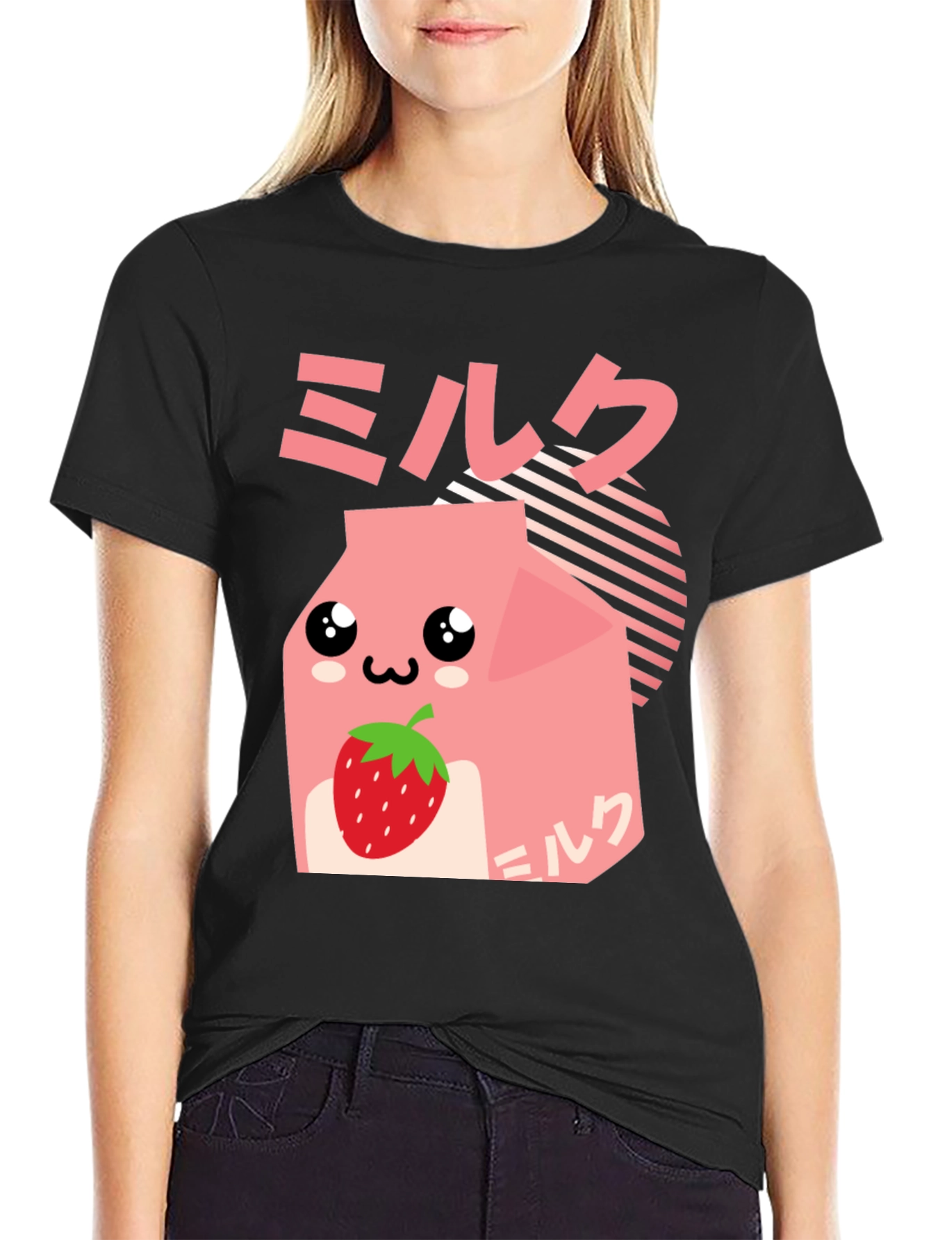Strawberry Milk Kawaii Graphic Tee