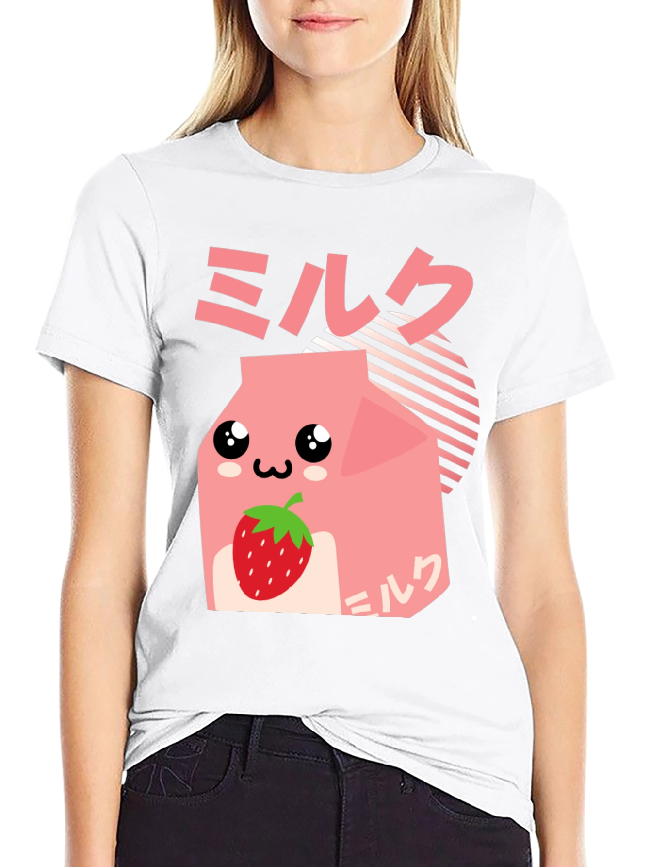 Strawberry Milk Kawaii Graphic Tee