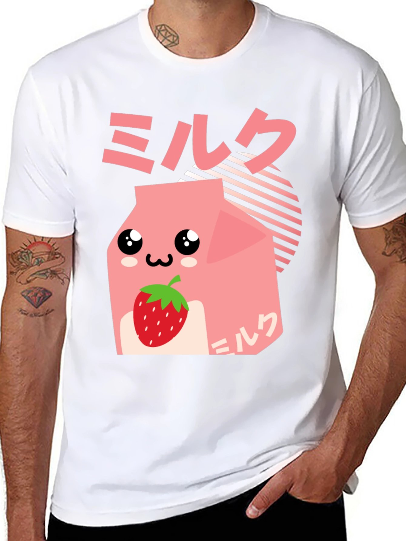 Strawberry Milk Kawaii Graphic Tee