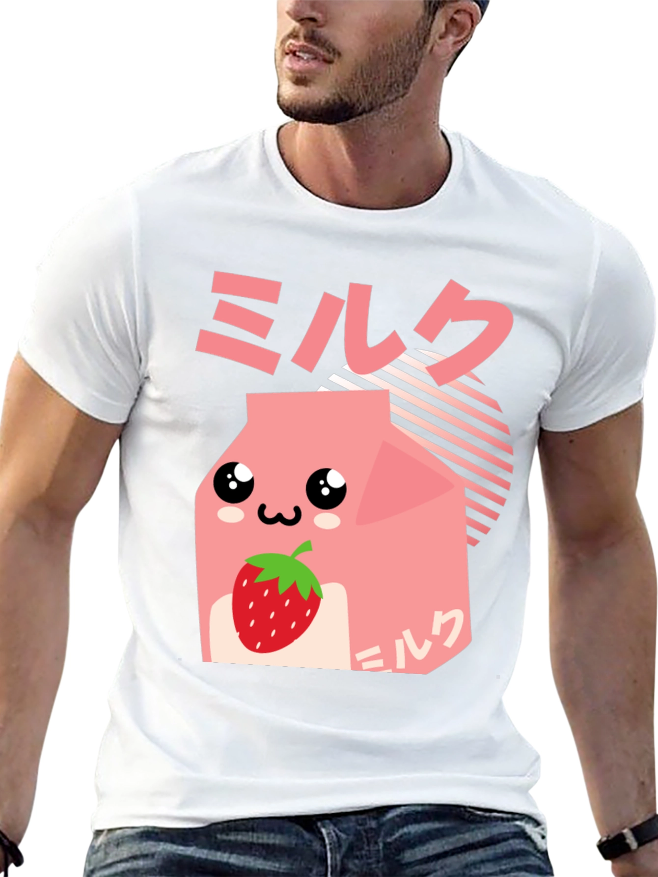 Strawberry Milk Kawaii Graphic Tee