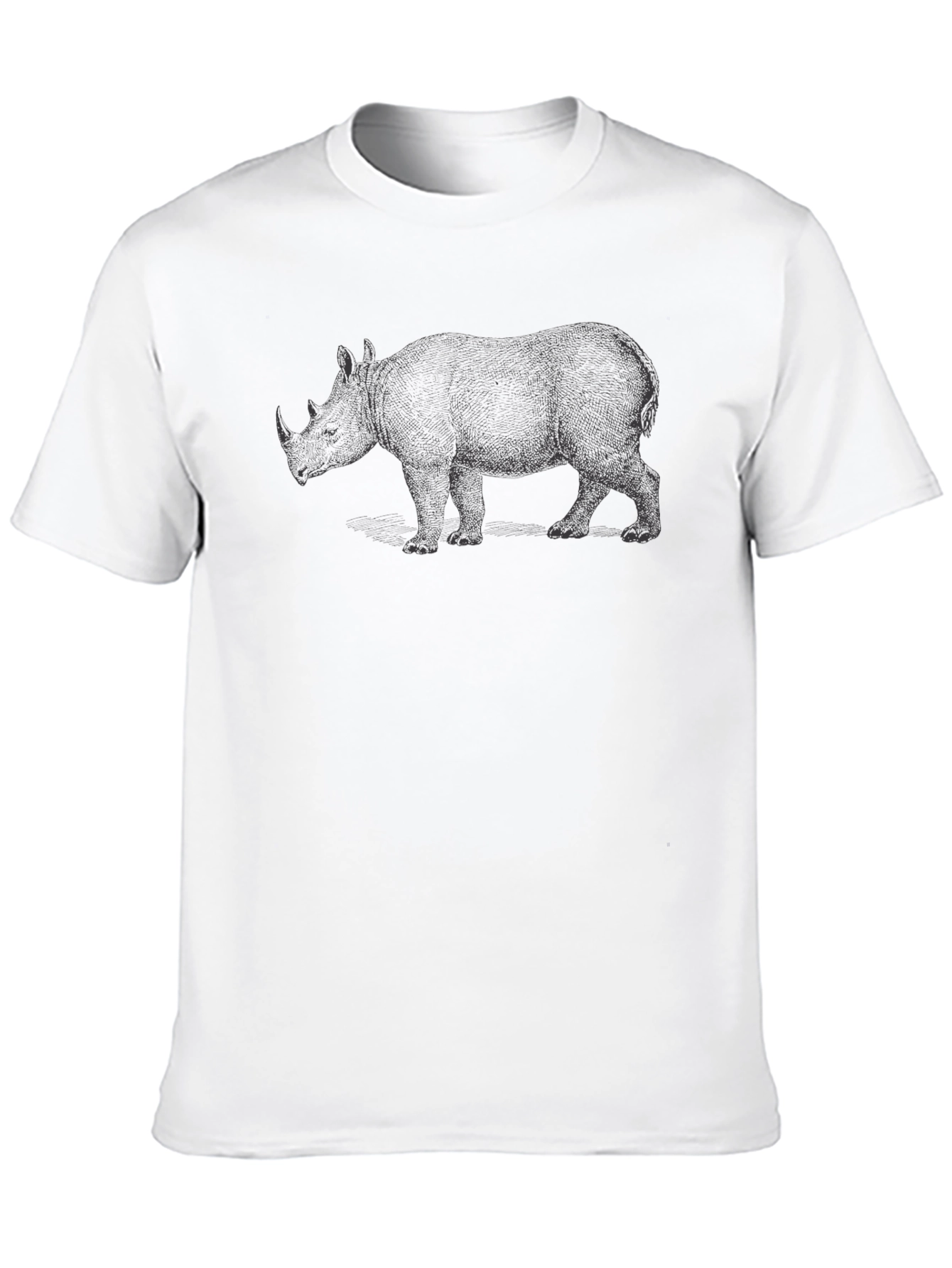 Rhino Graphic T-Shirt - Casual Cotton Tee
