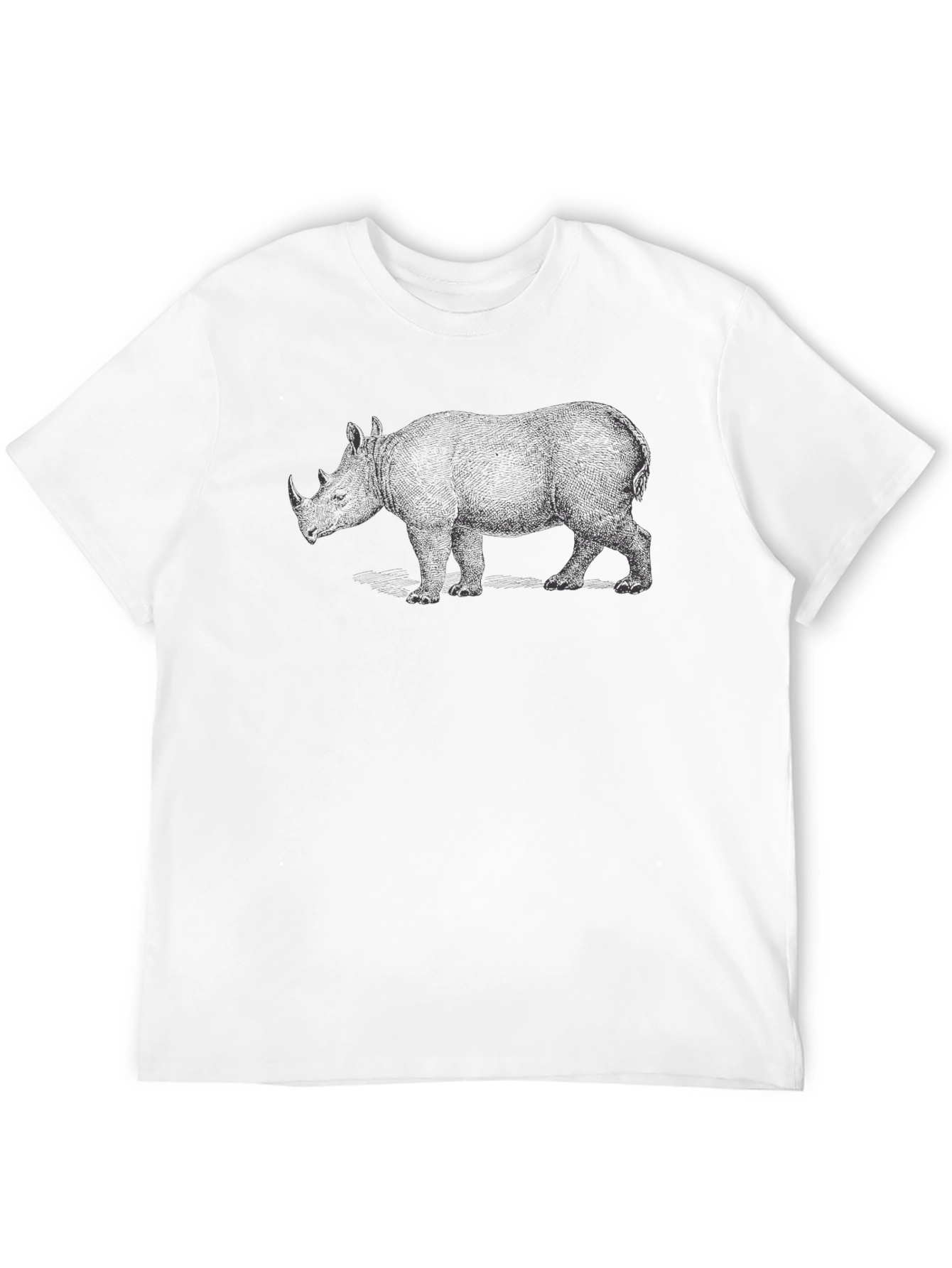 Rhino Graphic T-Shirt - Casual Cotton Tee