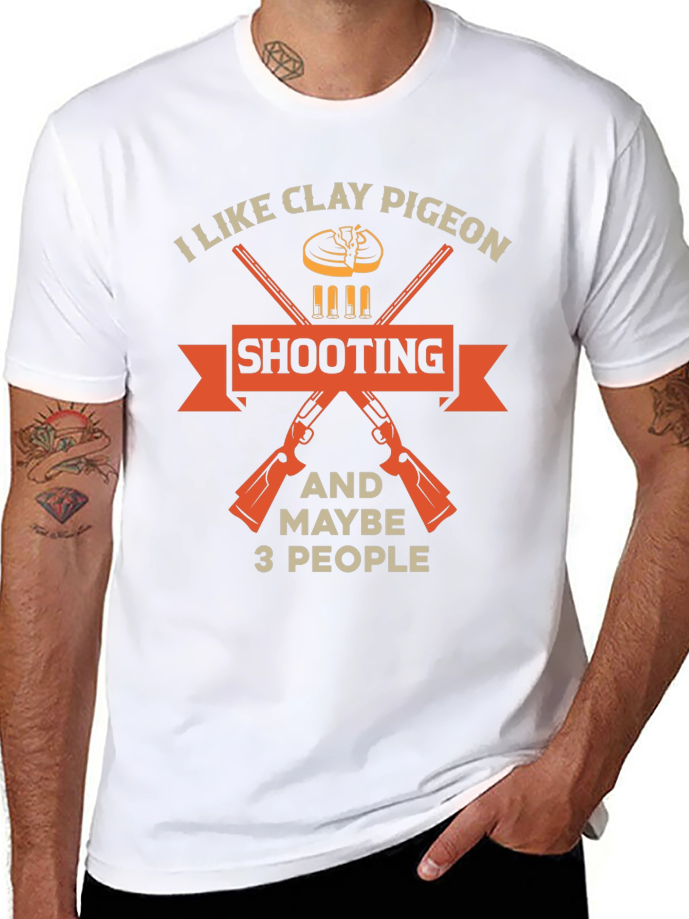 Clay Pigeon Shooting T-Shirt - Funny Hunter Tee
