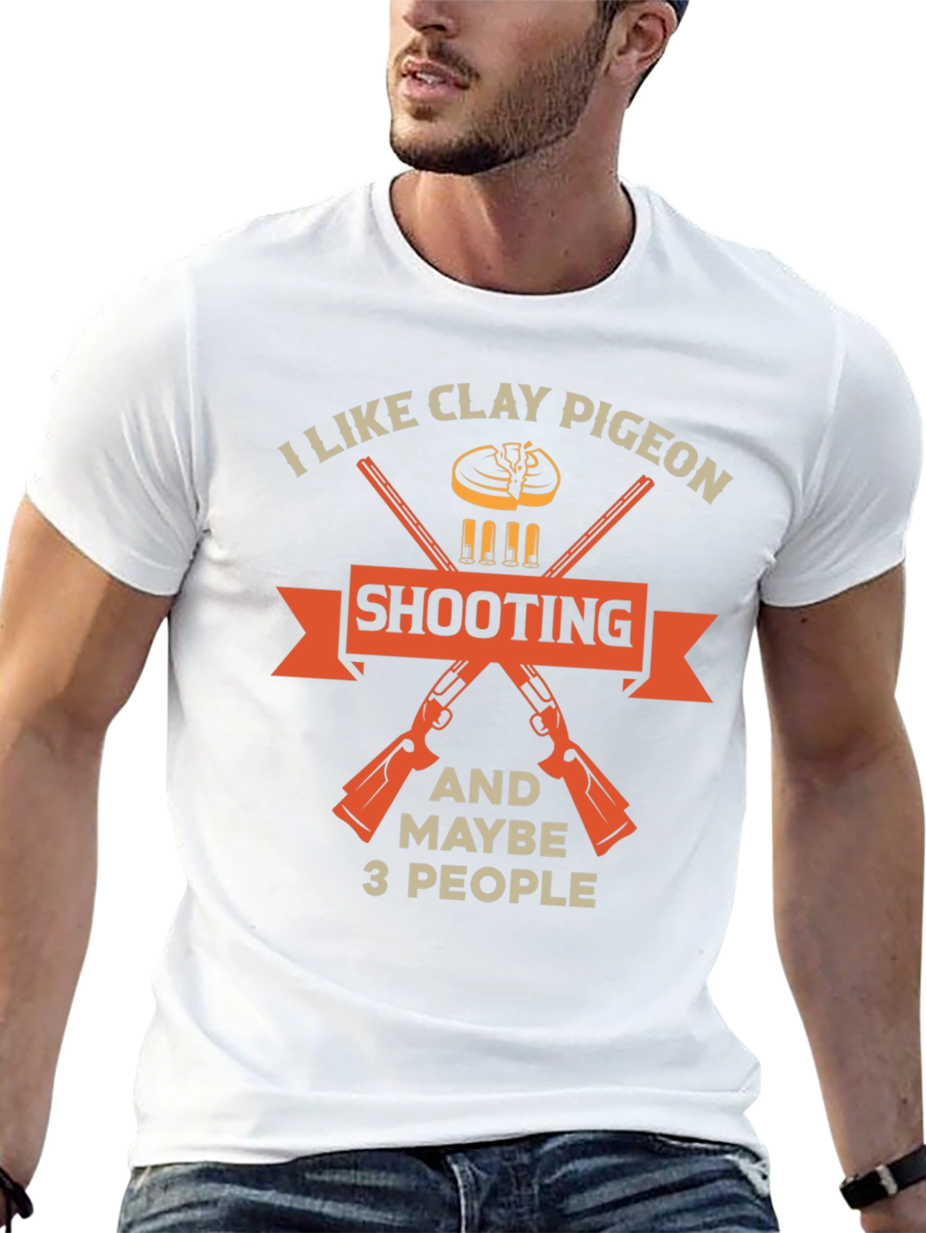 Clay Pigeon Shooting T-Shirt - Funny Hunter Tee
