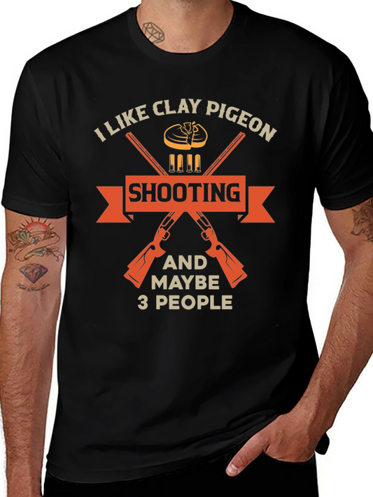 Clay Pigeon Shooting T-Shirt - Funny Hunter Tee