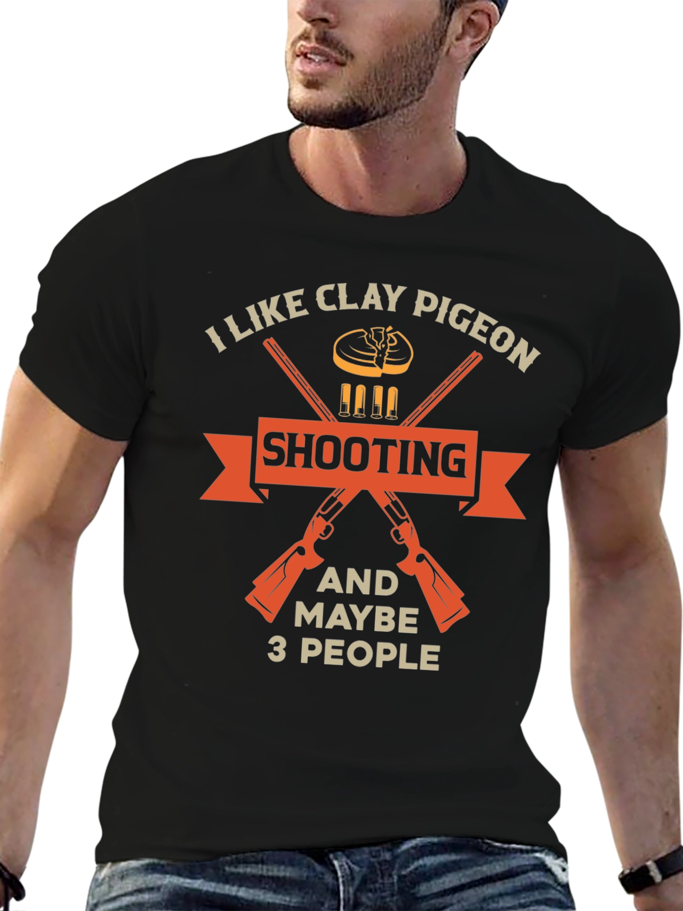 Clay Pigeon Shooting T-Shirt - Funny Hunter Tee