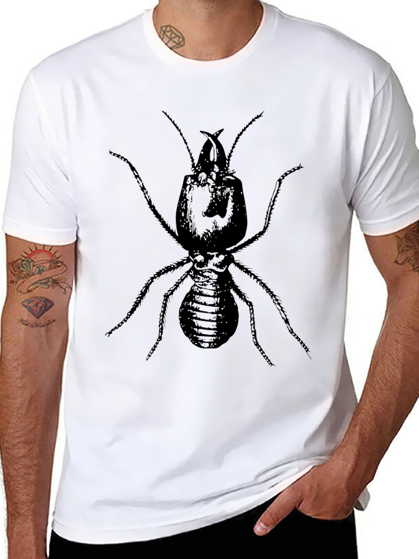 Ant Graphic Black Tee