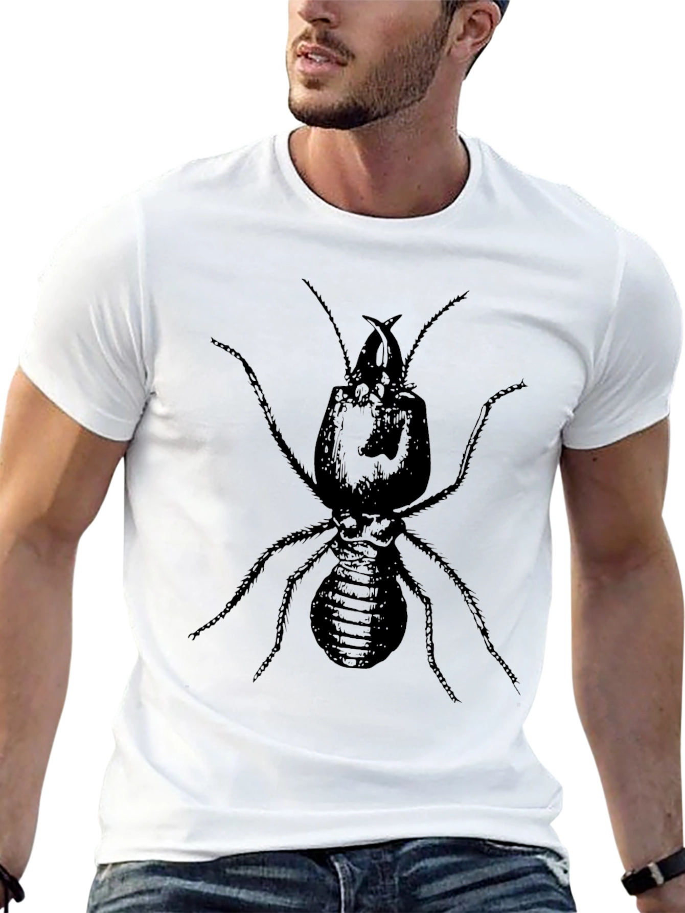 Ant Graphic Black Tee