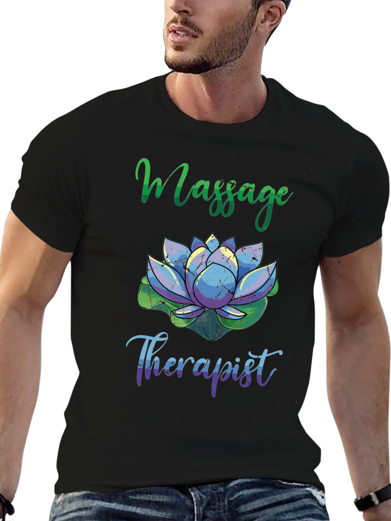 Massage Therapist Lotus Flower T-Shirt
