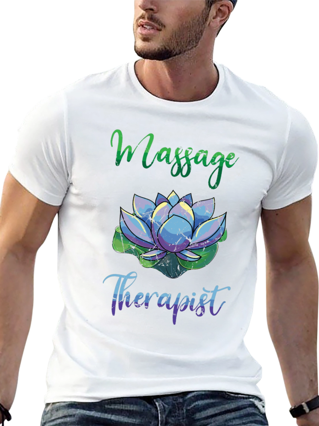 Massage Therapist Lotus Flower T-Shirt
