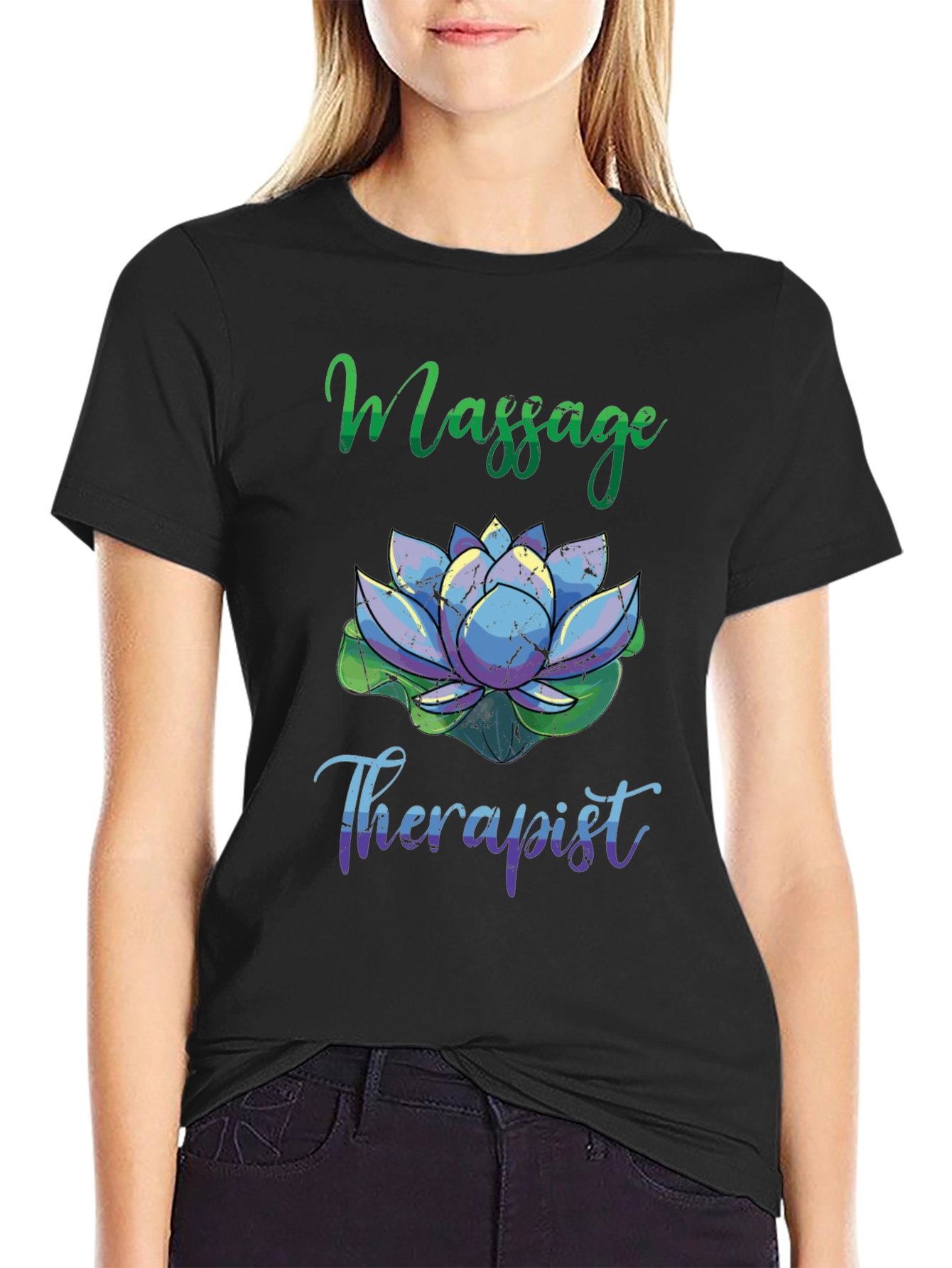 Massage Therapist Lotus Flower T-Shirt