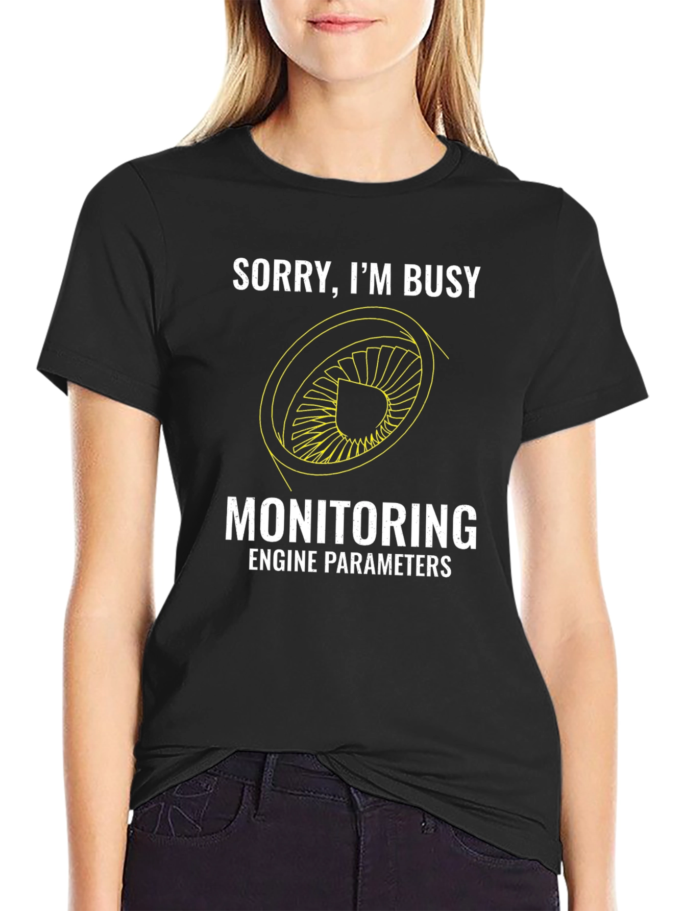 Busy Monitoring Engine Parameters Graphic T-Shirt