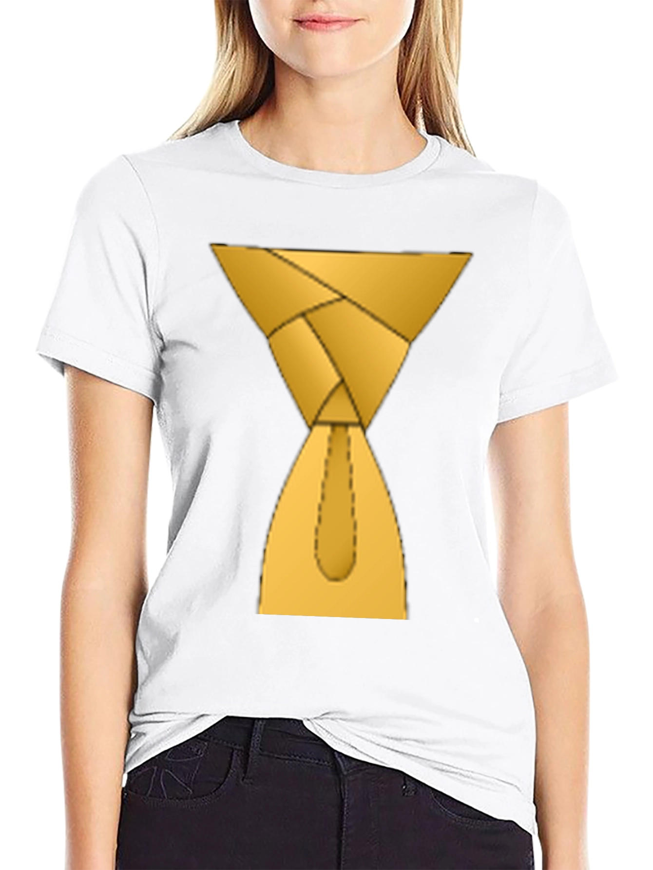 Hourglass Tie Graphic Tee - Unique Trendy Style