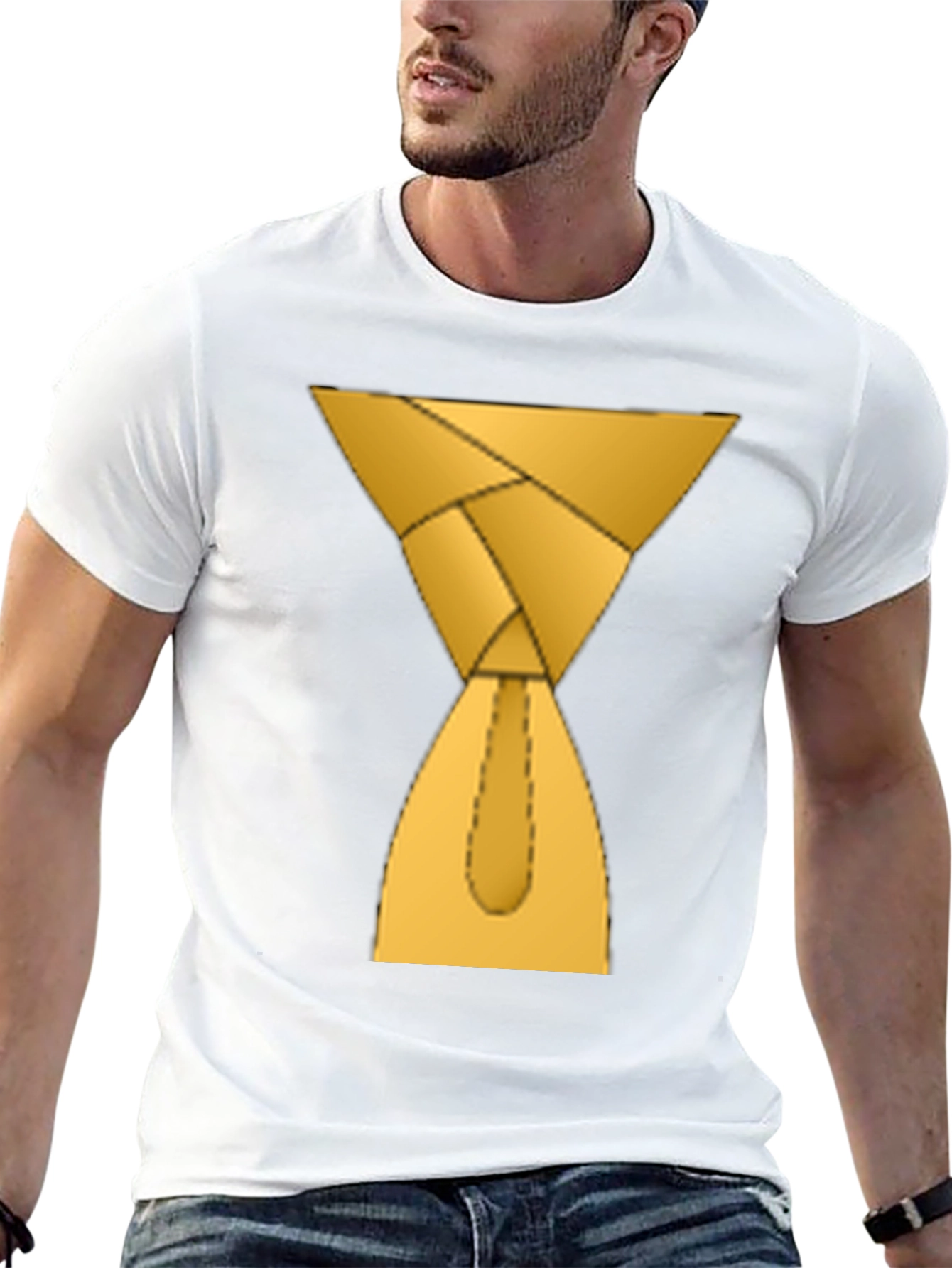 Hourglass Tie Graphic Tee - Unique Trendy Style