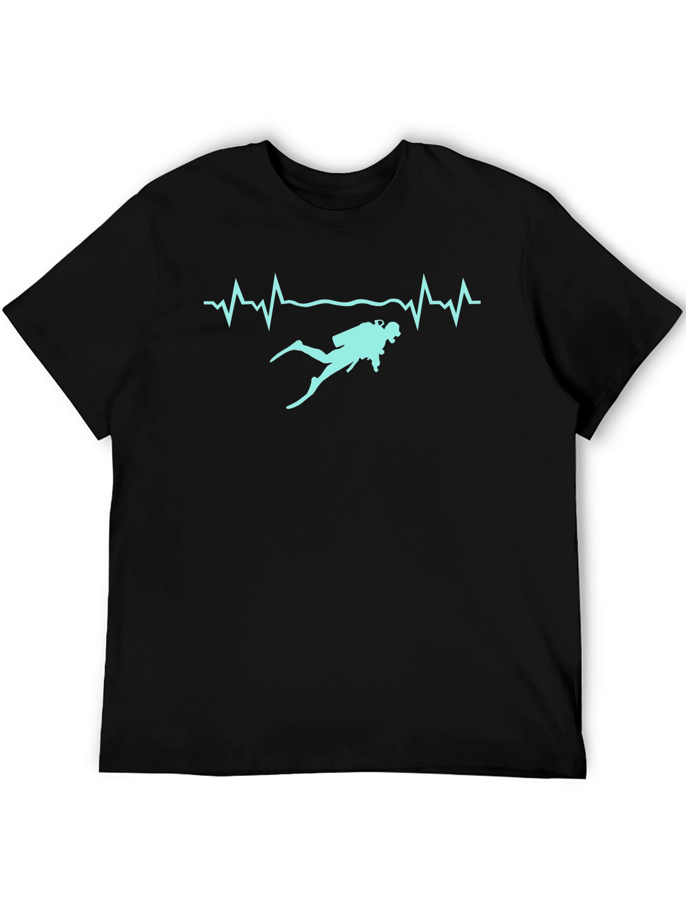 Diver Heartbeat Graphic T-Shirt