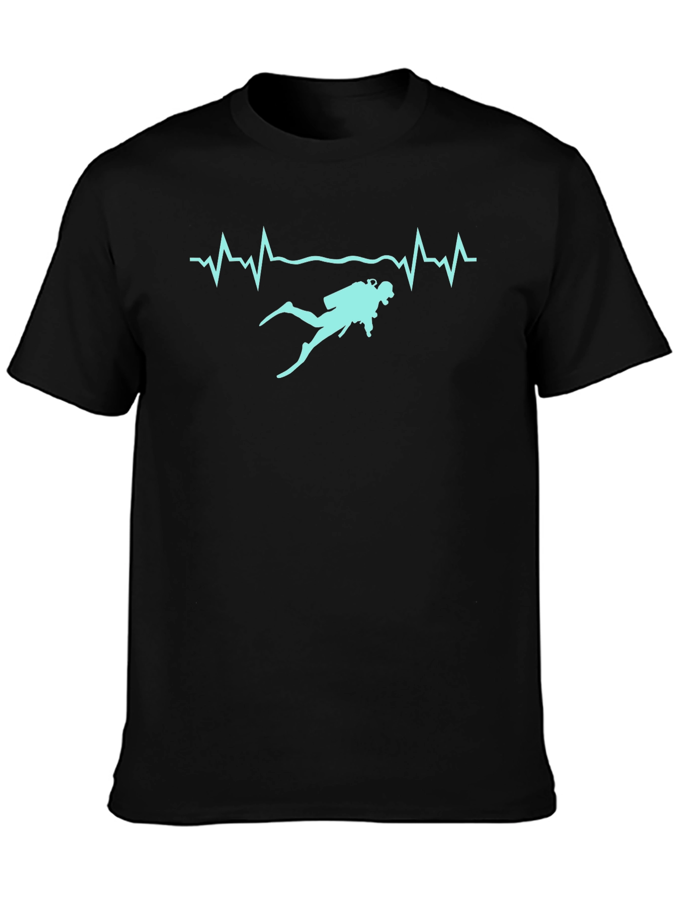 Diver Heartbeat Graphic T-Shirt