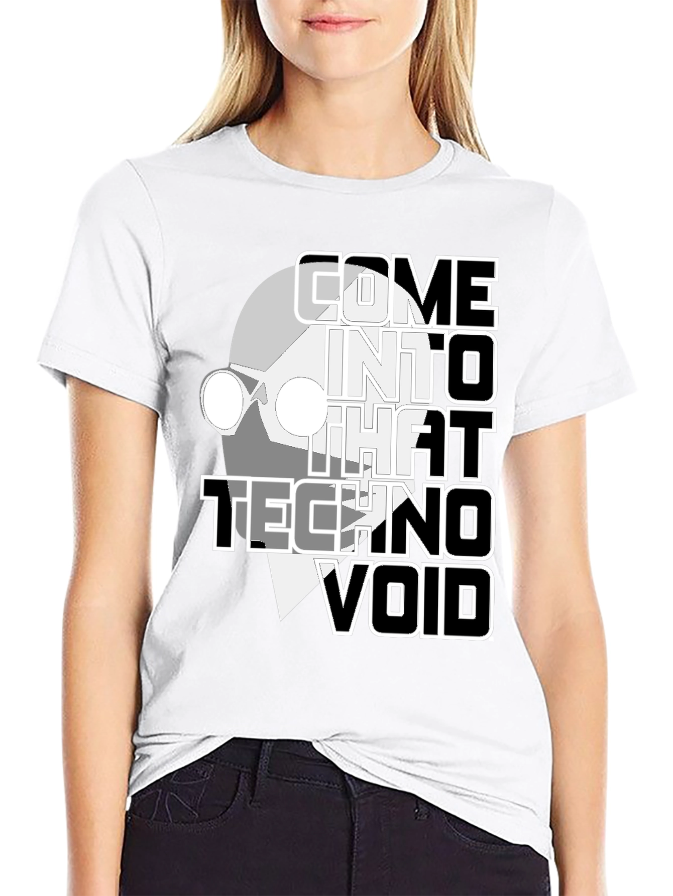 Techno Void Graphic Tee - Unique Style