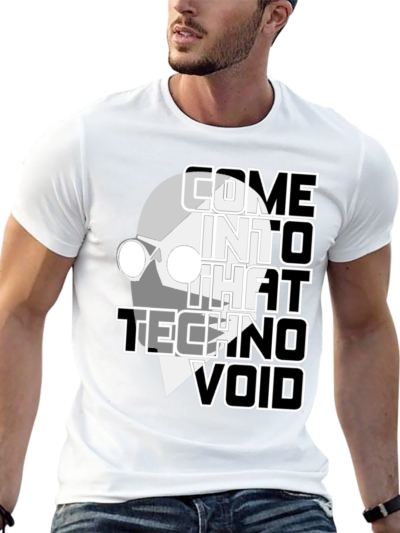 Techno Void Graphic Tee - Unique Style