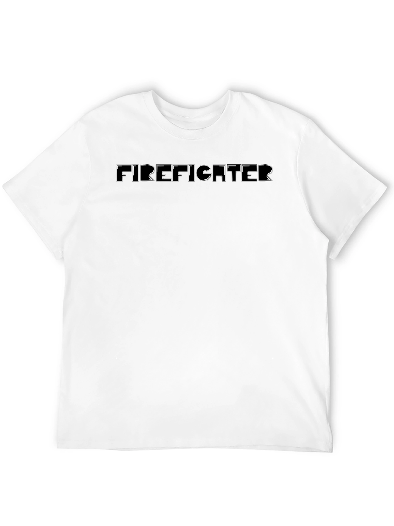 Firefighter T-Shirt - Classic Black Crew Neck