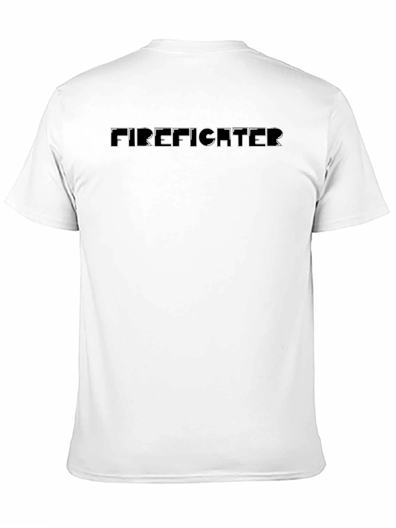 Firefighter T-Shirt - Classic Black Crew Neck