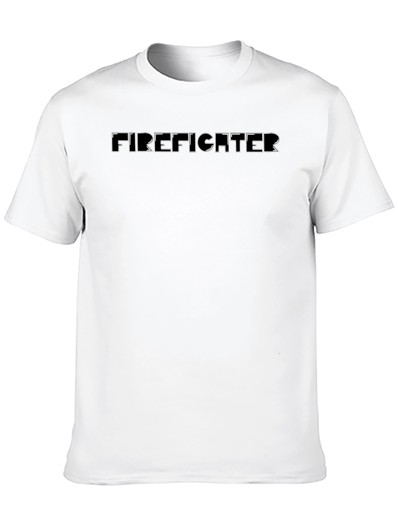 Firefighter T-Shirt - Classic Black Crew Neck