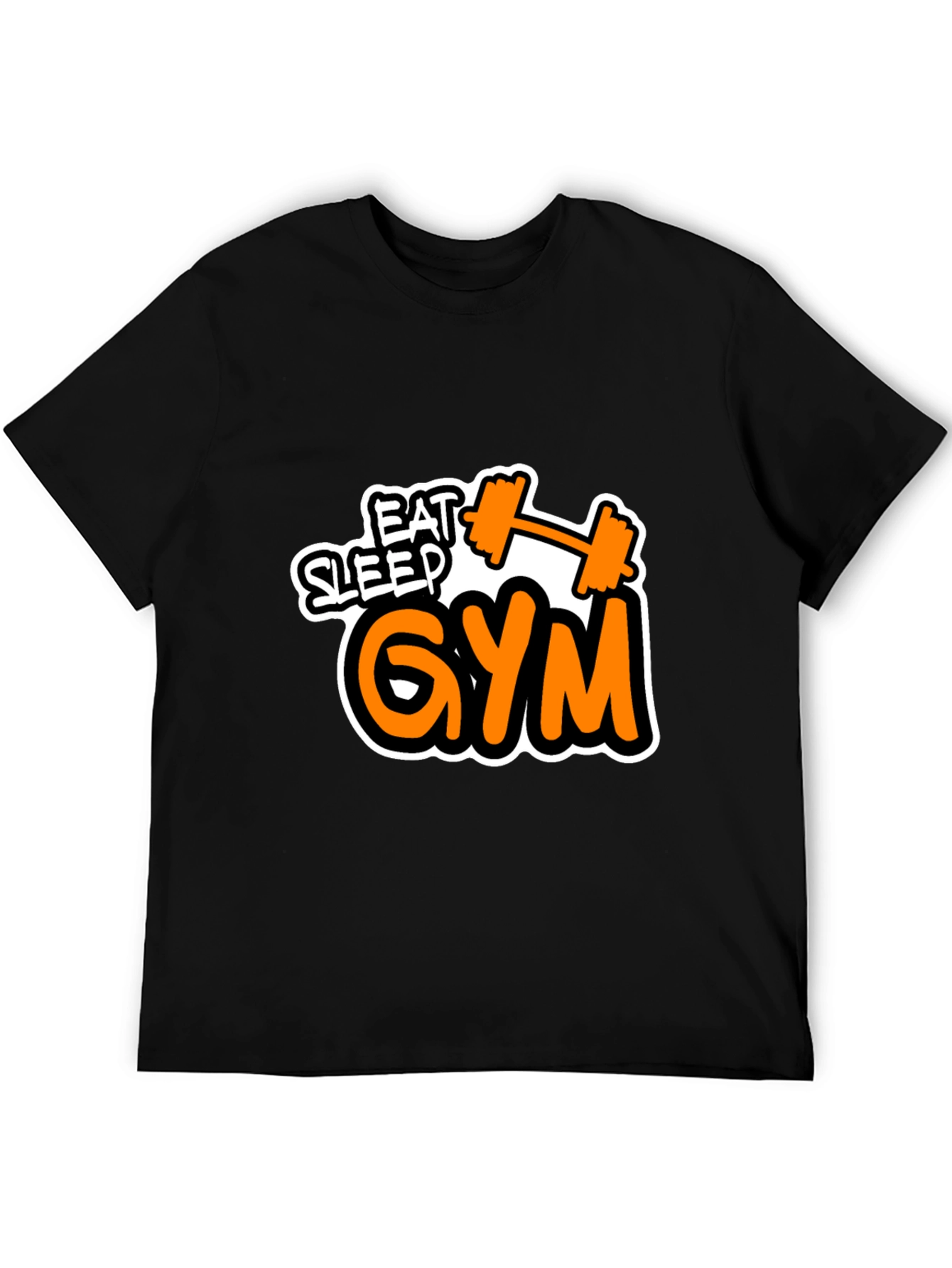 Eat Sleep Gym Graphic T-Shirt Fitness Workout Tee