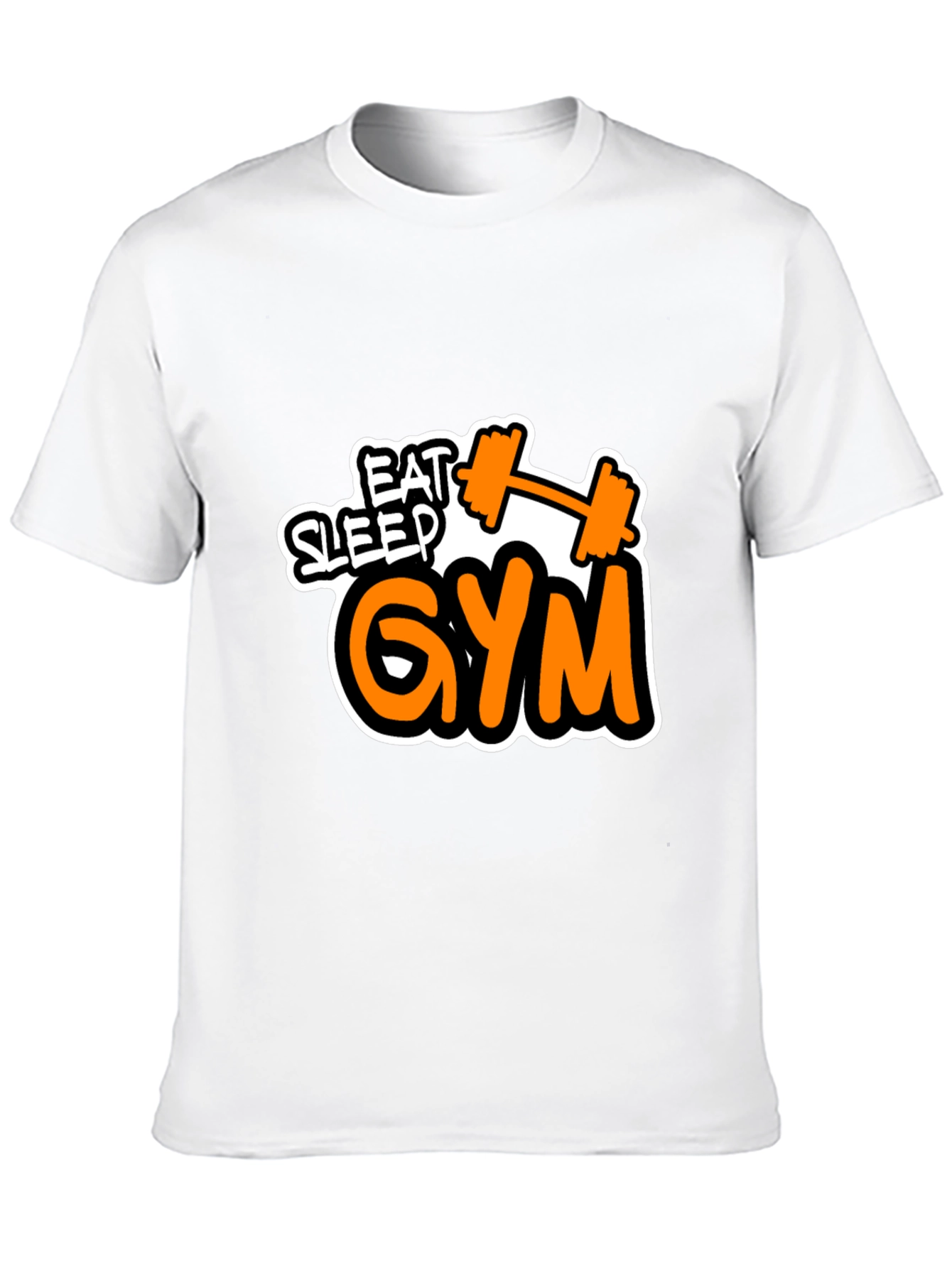 Eat Sleep Gym Graphic T-Shirt Fitness Workout Tee