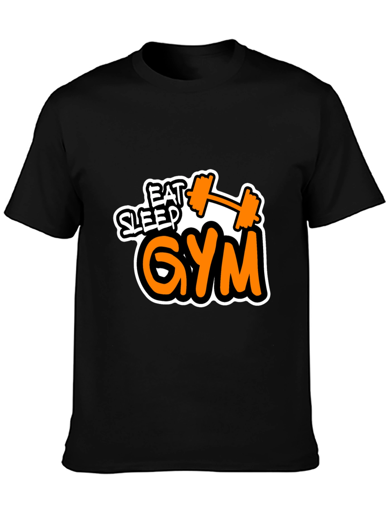 Eat Sleep Gym Graphic T-Shirt Fitness Workout Tee
