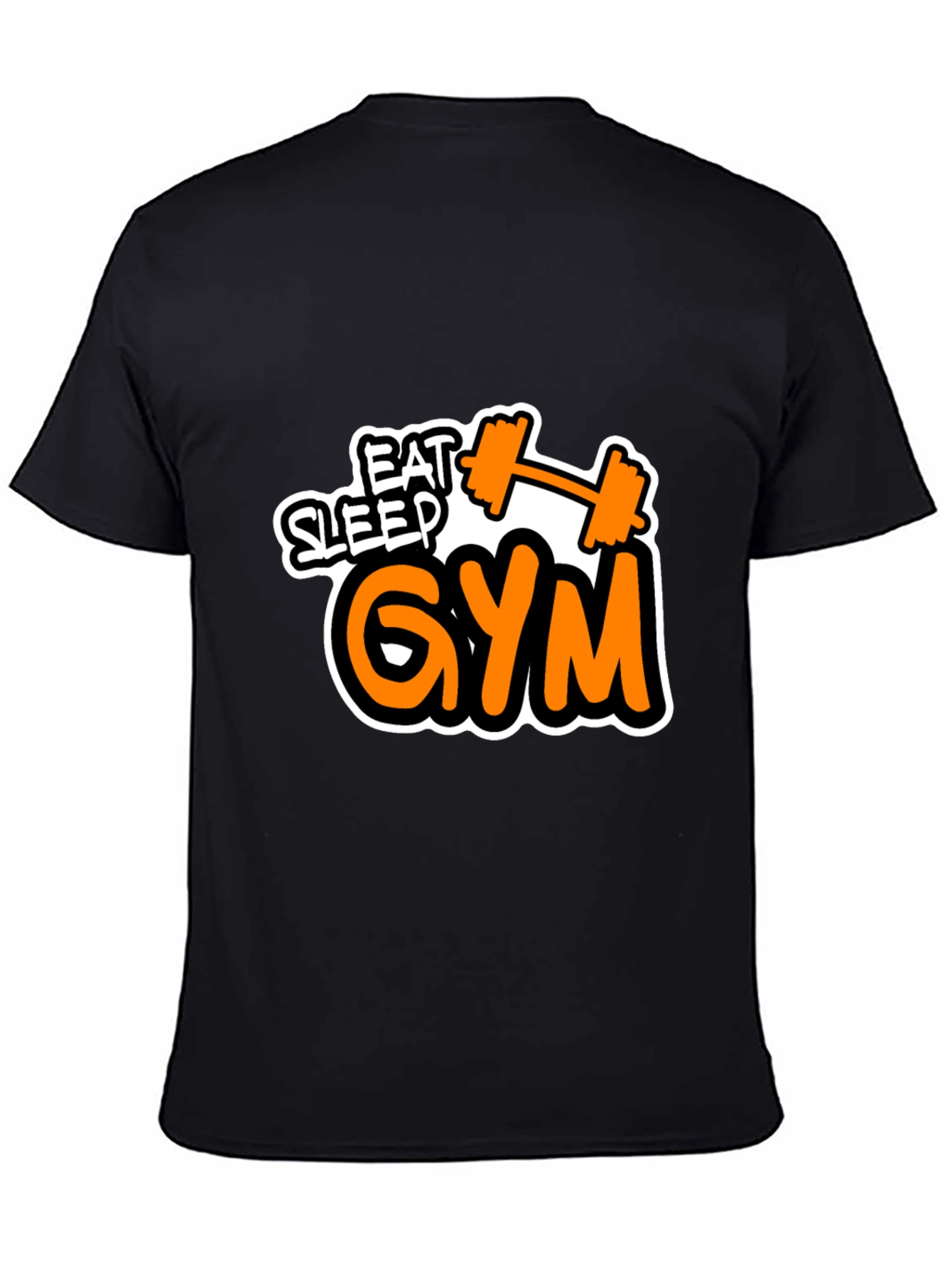 Eat Sleep Gym Graphic T-Shirt Fitness Workout Tee