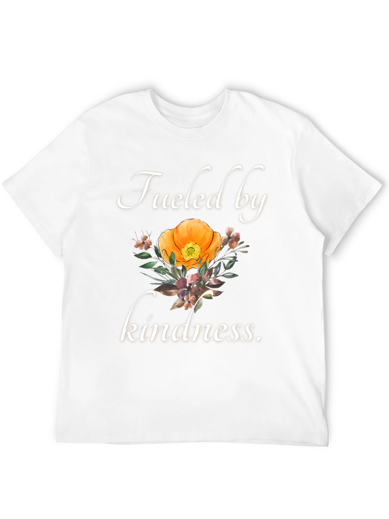 Fueled by Kindness T-Shirt - Floral Graphic Tee