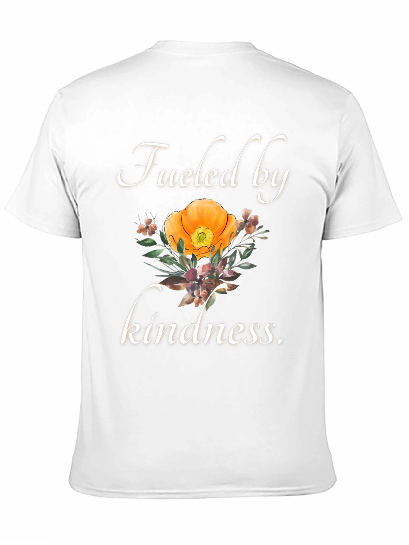 Fueled by Kindness T-Shirt - Floral Graphic Tee